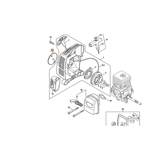 STIHL  Tabliczka z typem urządzenia MM 55 4601 967 1500